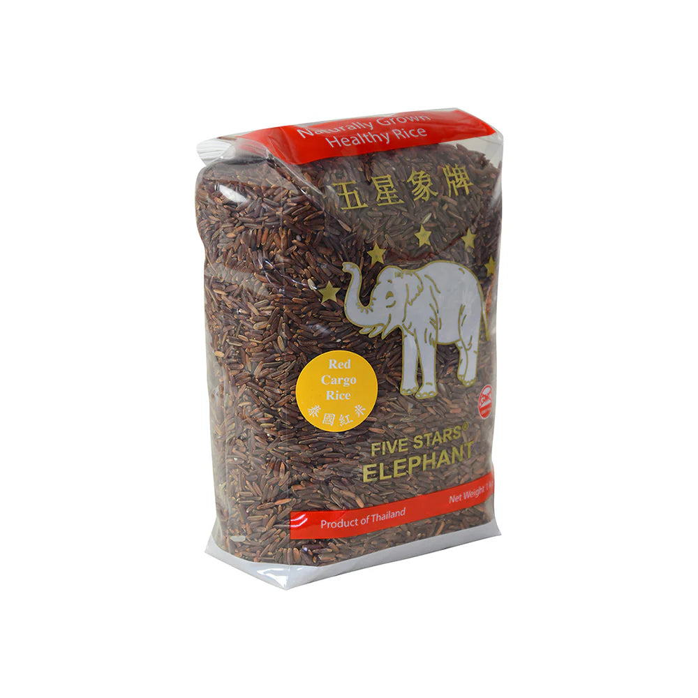 Five Stars Elephant Thai Red Cargo Rice 1kg