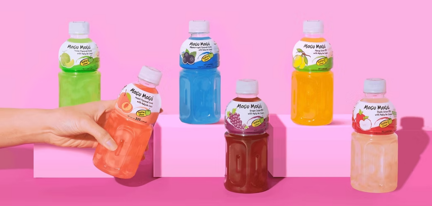 Mogu Mogu Fruit Drink With Nata De Coco - 6 Flavours