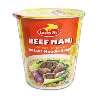 Lucky Me mami Bowl Noodle Beef 70g