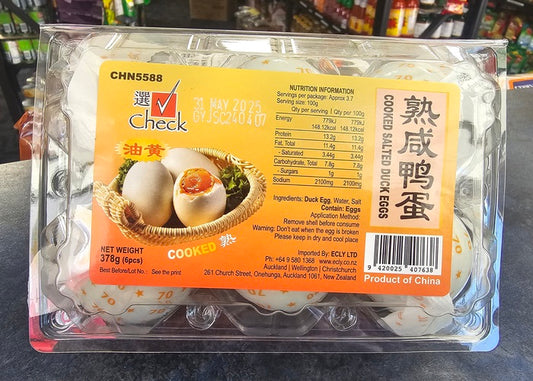 CHECK Cooked Salted Duck Eggs (6pcs)