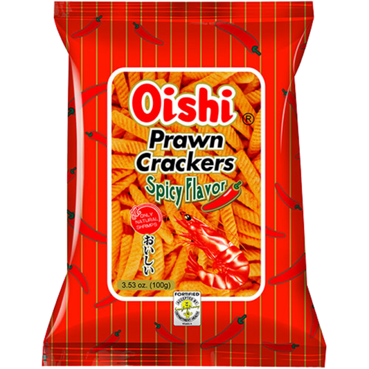 Oishi Prawn Crackers Spicy | 2 Sizes