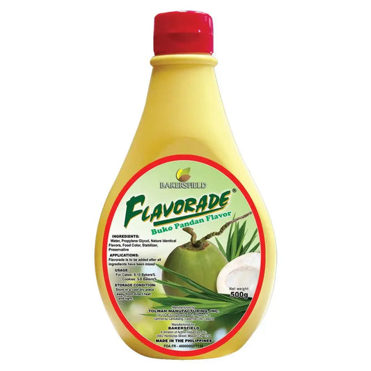 Bakersfield Flavorade 500ml -  BUKO PANDAN