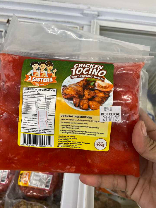 3 Sisters CHICKEN TOCINO Sweet Marinated 400g
