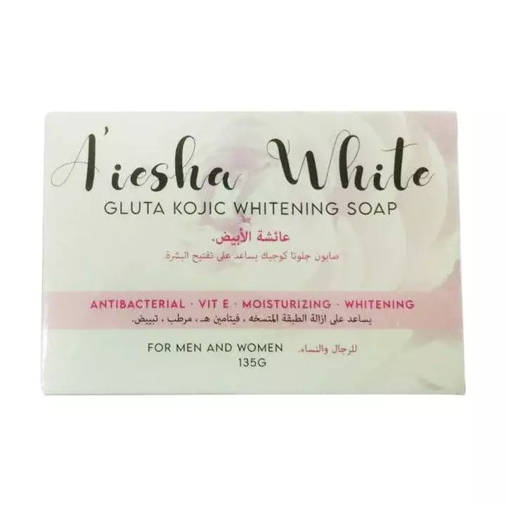 Aiesha White Gluta Kojic Whitening Soap - 135gm