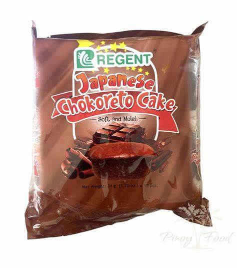 Regent Japanese Chokoreto Cake 34g X 10PCS